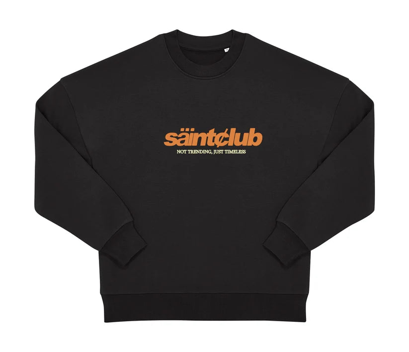 SUDADERA "TIMELESS" - NEGRO - SAINT DEPT