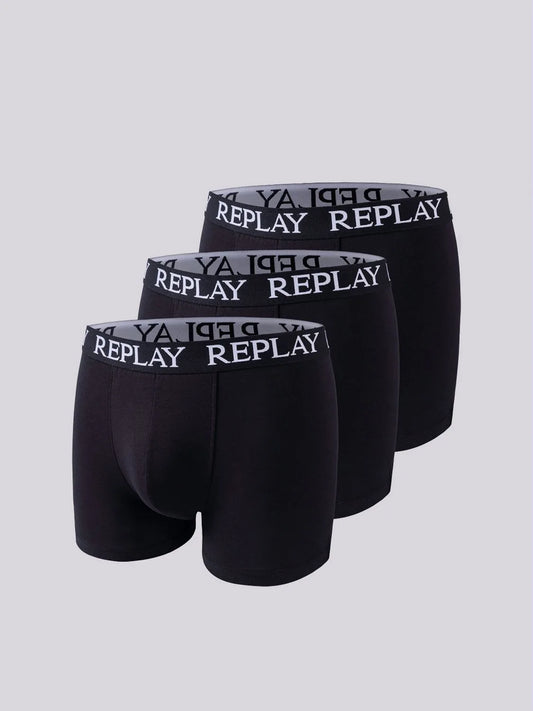 3 PACK CALZONCILLOS BÓXERS TRUNK - NEGRO - REPLAY | TM102 .001.I101102
