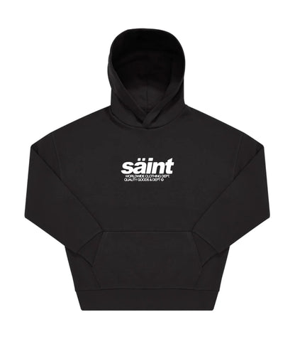 SUDADERA CON CAPUCHA "TWISTER" - NEGRO - SAINT DEPT