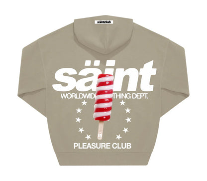 SUDADERA CON CAPUCHA "TWISTER" - BEIGE - SAINT DEPT