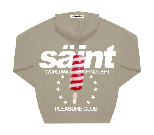 SUDADERA CON CAPUCHA "TWISTER" - BEIGE - SAINT DEPT