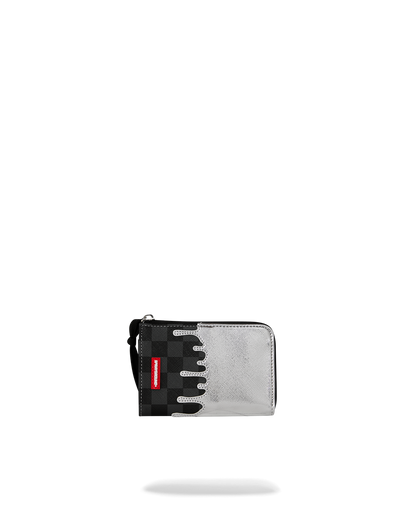 BILLETERA SILVER SIDE DRIP WALLET - NEGRO/GRIS - SPRAYGROUND | 910W8931NSZ