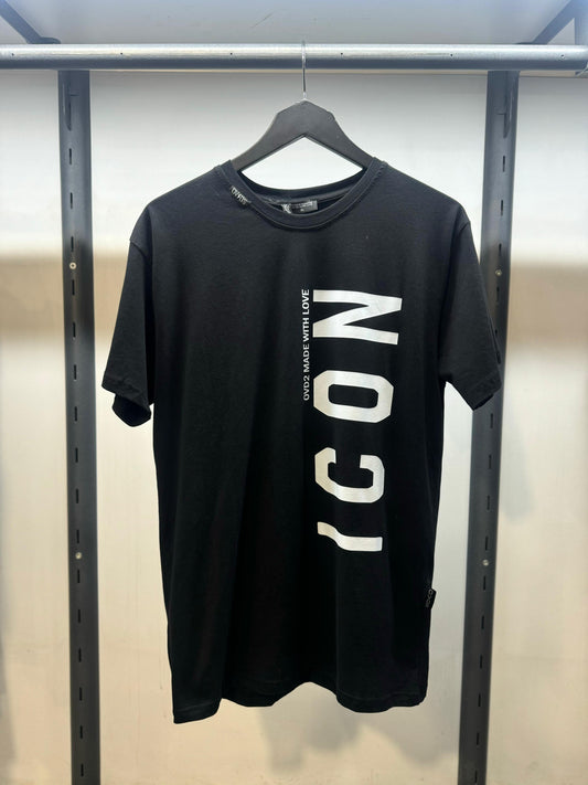 CAMISETA AJUSTADA "ICON" - NEGRO - OVDS