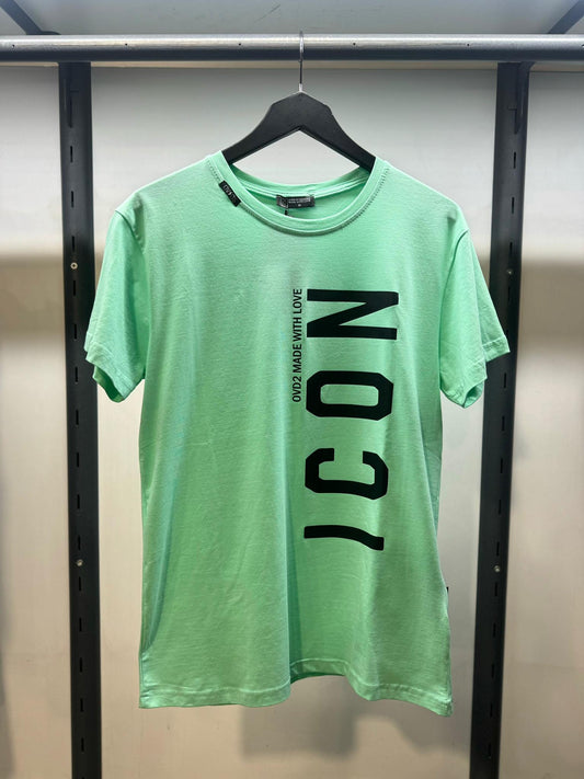 CAMISETA AJUSTADA "ICON" - VERDE MENTA - OVDS