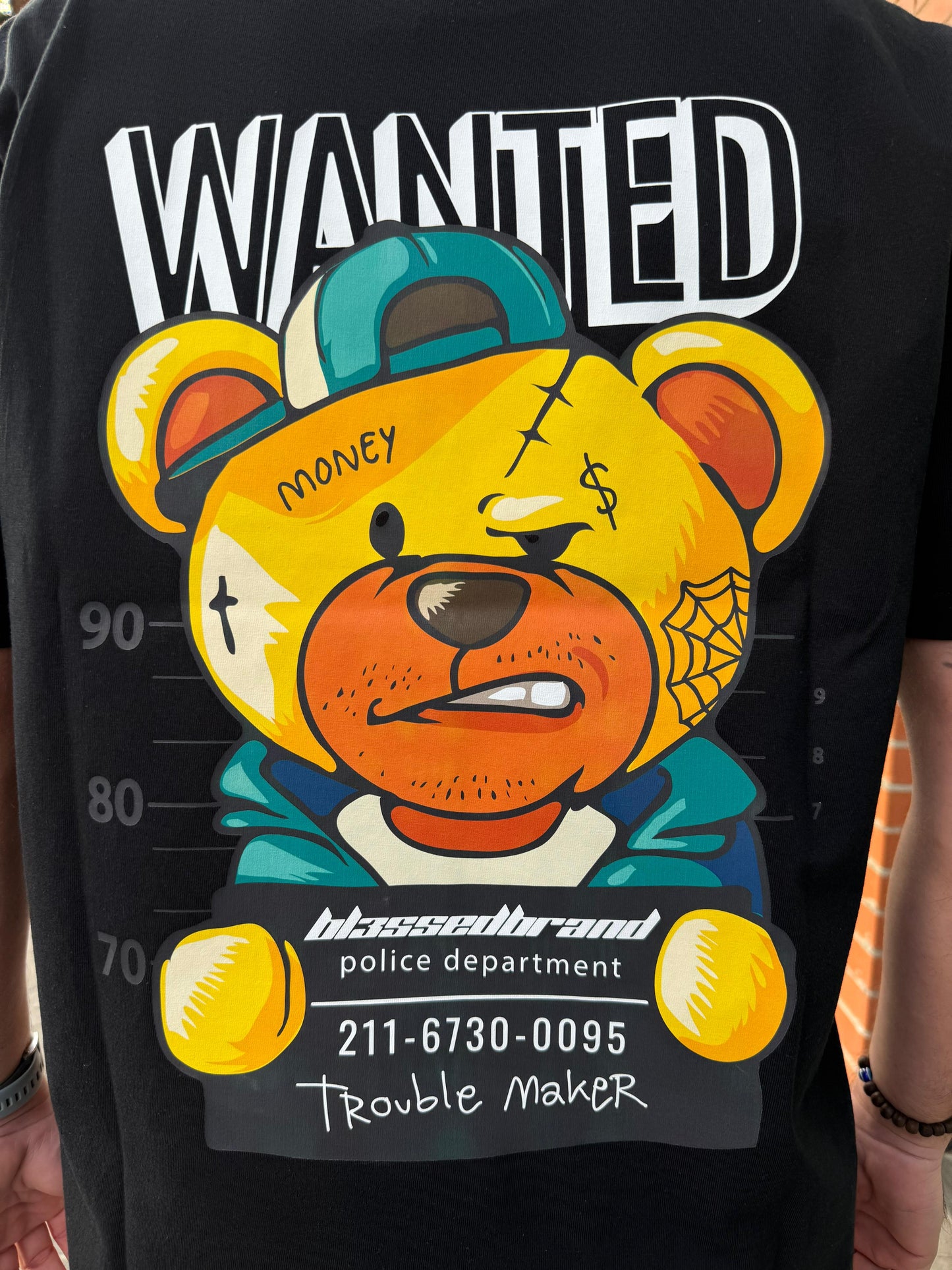 CAMISETA "WANTED" - NEGRO - BLESSED BRAND