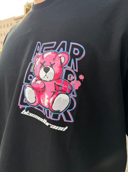 CAMISETA "BEAR TEDDY" - NEGRO - BLESSED BRAND