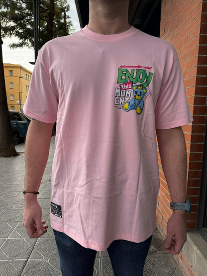 CAMISETA "ENJOY" - ROSA - BLESSED BRAND