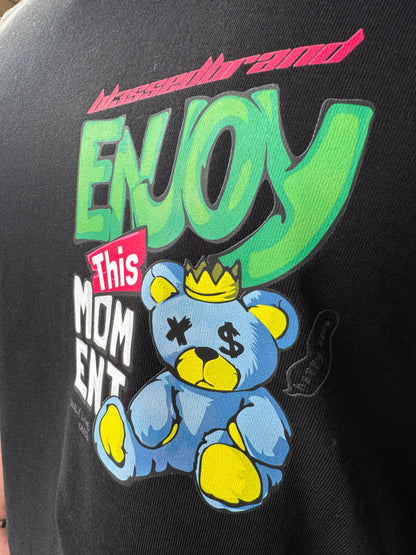 CAMISETA "ENJOY" - NEGRO - BLESSED BRAND