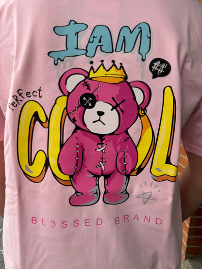 CAMISETA "COOL" - ROSA - BLESSED BRAND