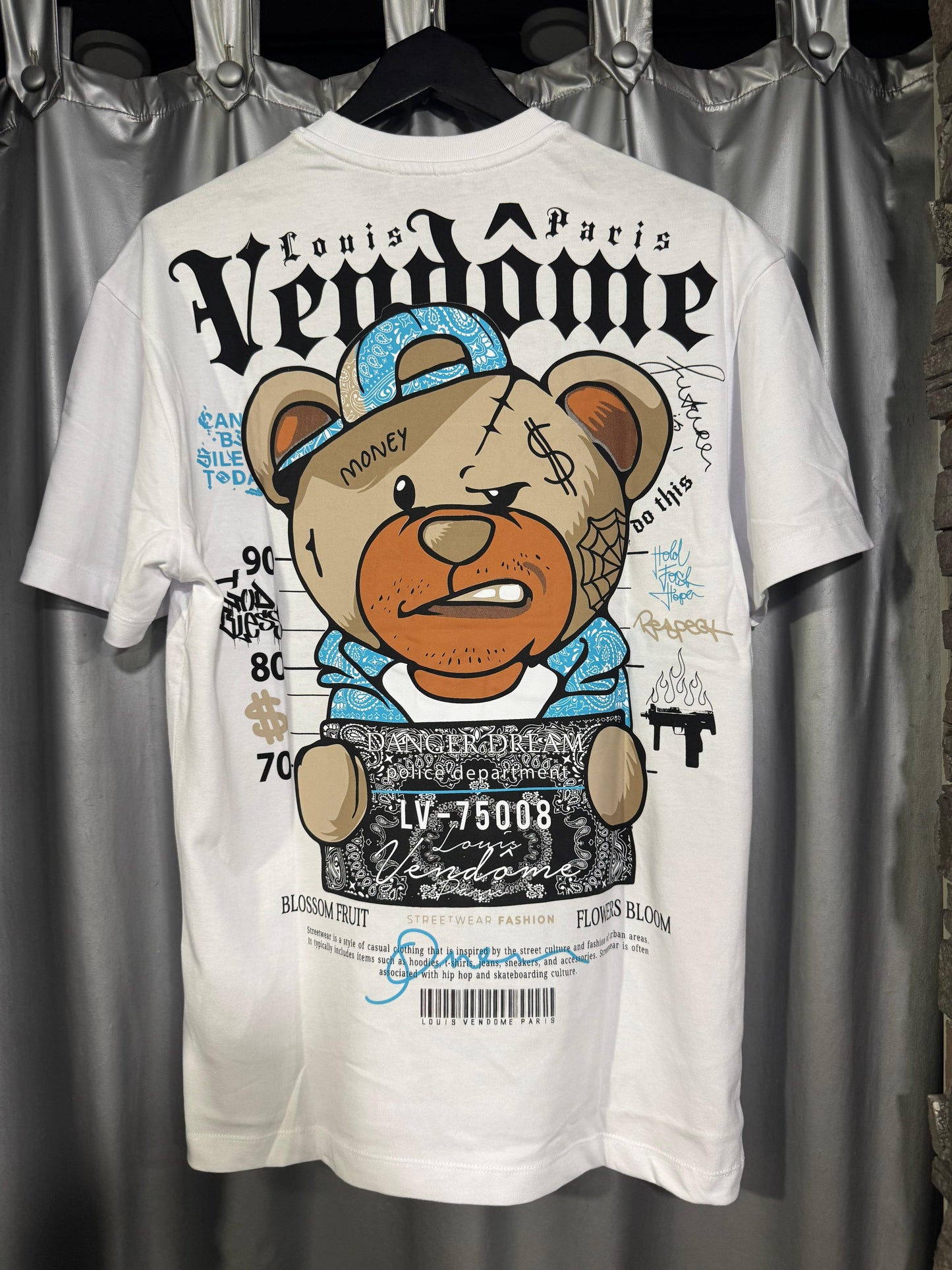 CAMISETA "DANGER DREAM" - BLANCO - LOUIS VENDOME PARIS | LV L80