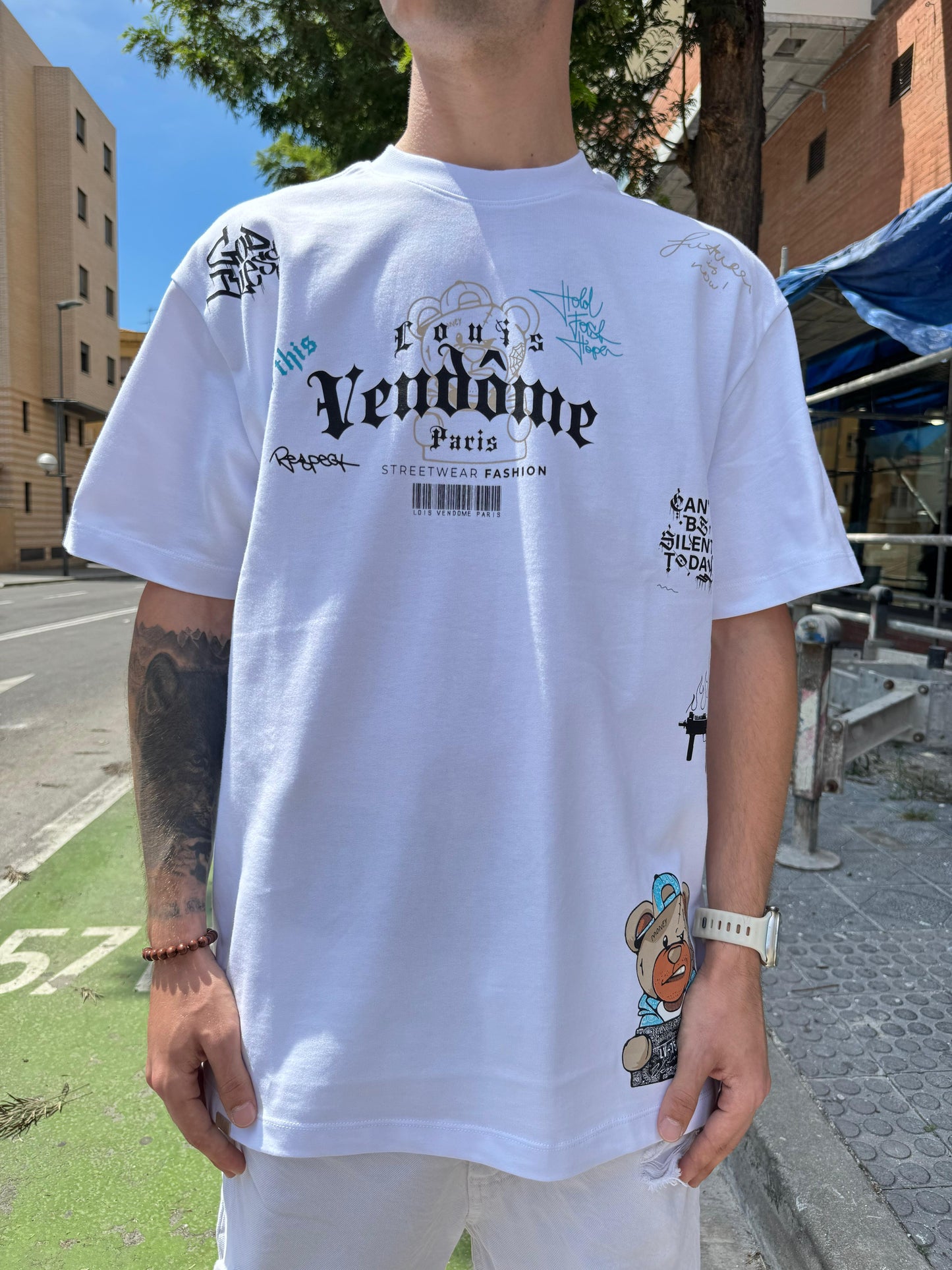 CAMISETA "DANGER DREAM" - BLANCO - LOUIS VENDOME PARIS | LV L80