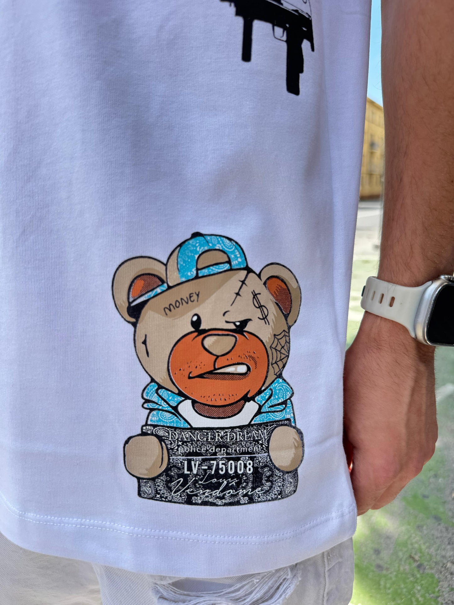 CAMISETA "DANGER DREAM" - BLANCO - LOUIS VENDOME PARIS | LV L80