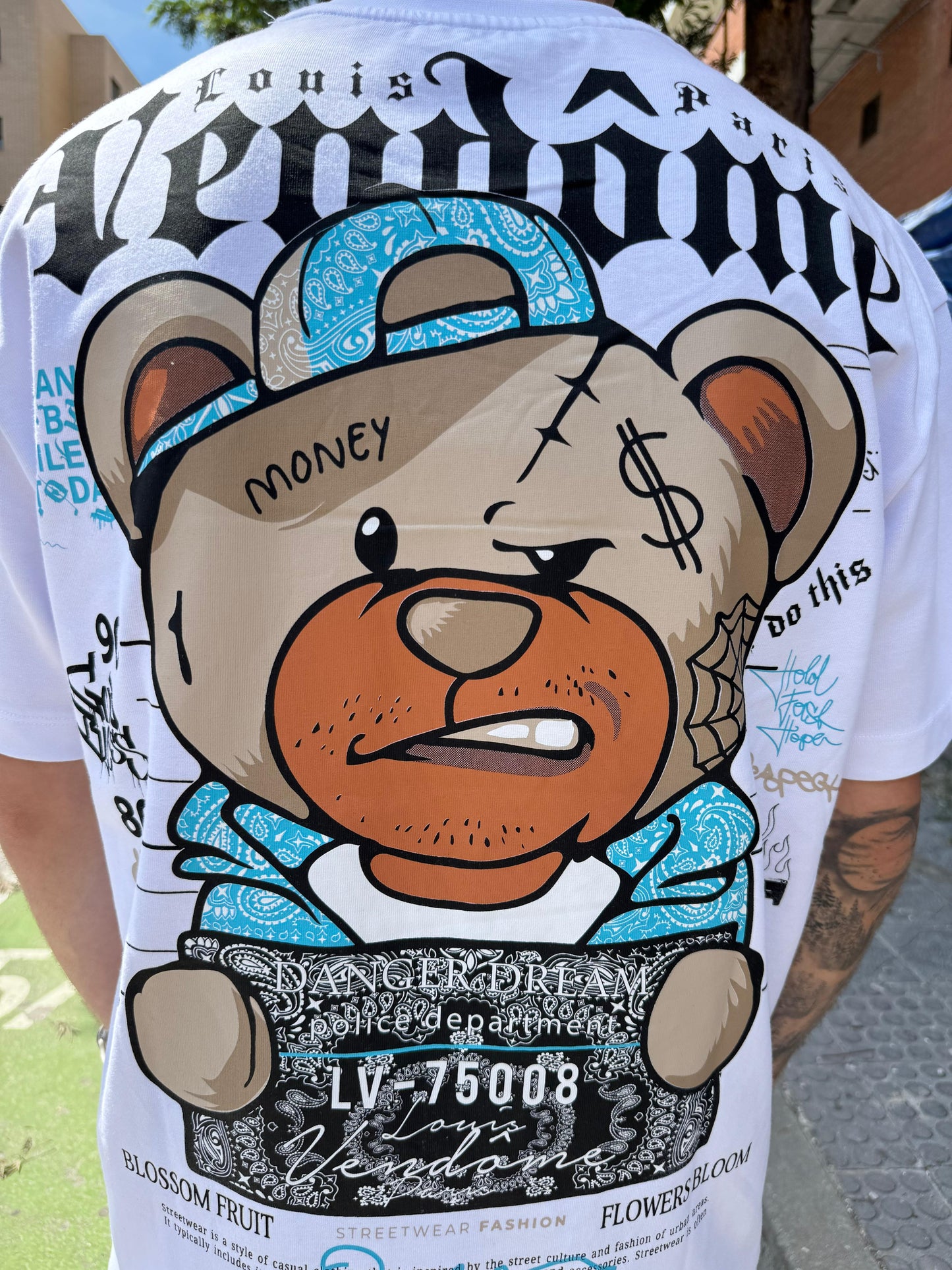 CAMISETA "DANGER DREAM" - BLANCO - LOUIS VENDOME PARIS | LV L80