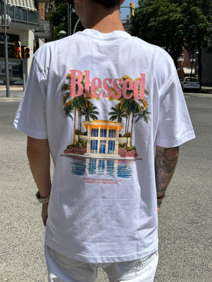CAMISETA "PALMERA" - BLANCO - BLESSED BRAND