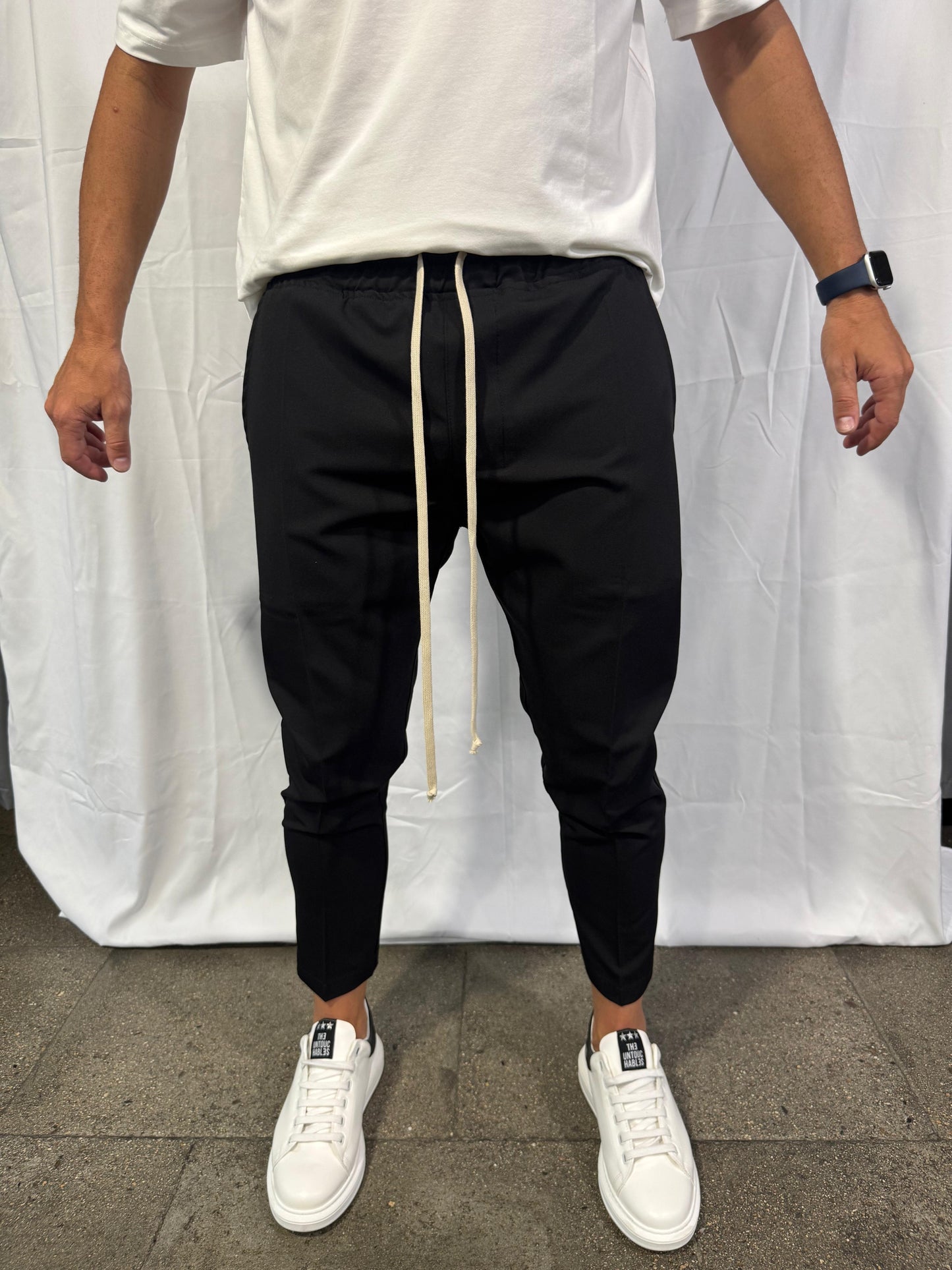 TAGLI CADY PANT - NEGRO - AM COUTURE