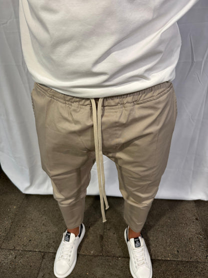 TAGLI COTTON PANT - BEIGE - AM COUTURE