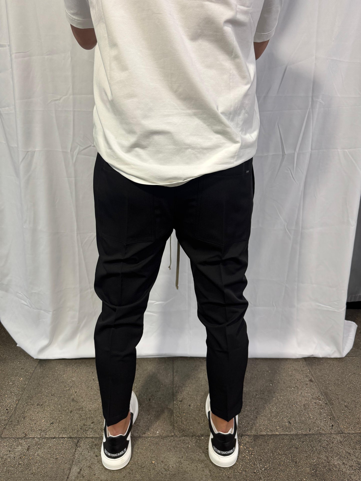 TAGLI CADY PANT - NEGRO - AM COUTURE