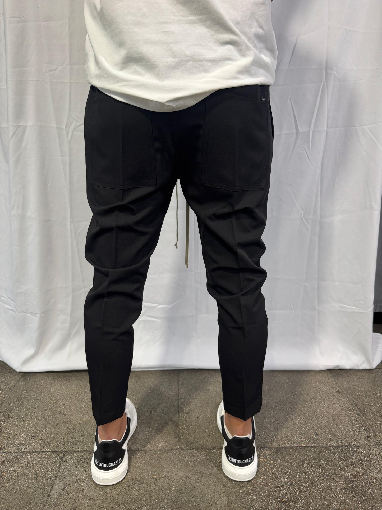 TAGLI CADY PANT - NEGRO - AM COUTURE