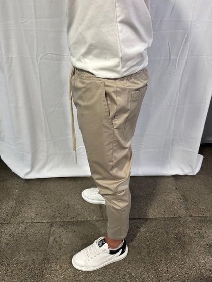 TAGLI COTTON PANT - BEIGE - AM COUTURE