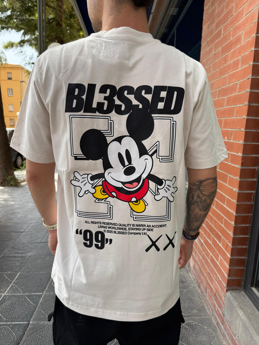 CAMISETA "MICKEY" - BEIGE CLARO - BLESSED BRAND