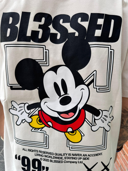 CAMISETA "MICKEY" - BEIGE CLARO - BLESSED BRAND