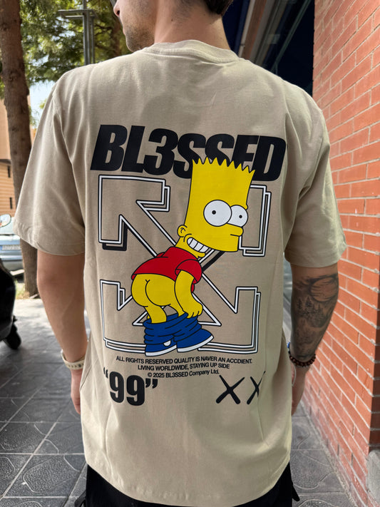 CAMISETA "ASS BART" - BEIGE - BLESSED BRAND