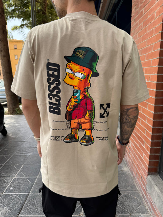CAMISETA "INFLUENCER BART" - BEIGE - BLESSED BRAND