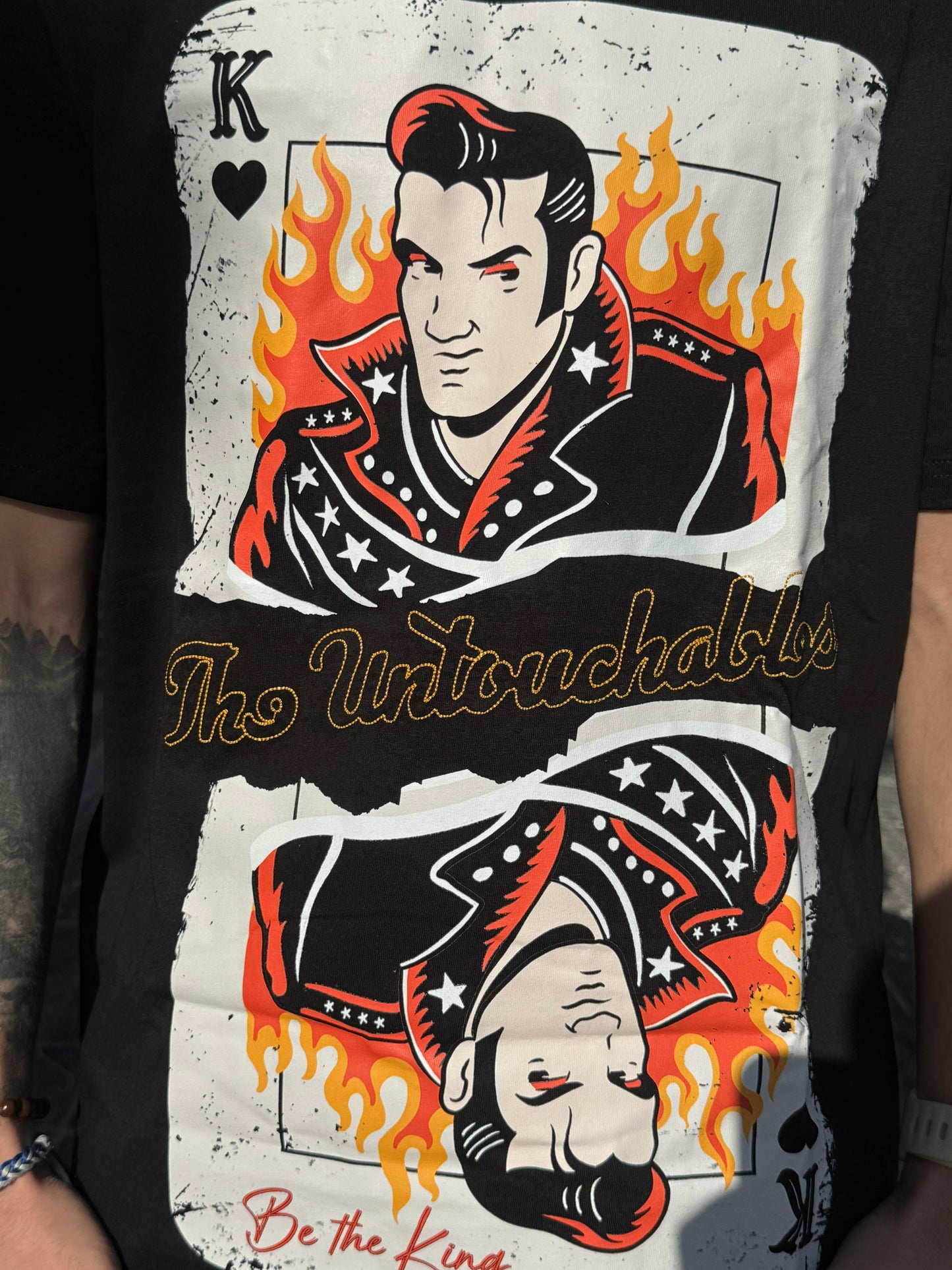 CAMISETA "ELVIS KING" - NEGRO - THE UNTOUCHABLES | THE-2643