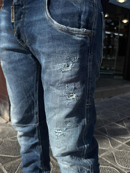 PANTALÓN VAQUERO AJUSTADO SKINNY "EKIM" - AZUL - THE UNTOUCHABLES | THE-2247