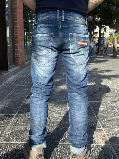 PANTALÓN VAQUERO AJUSTADO SKINNY "EKIM" - AZUL - THE UNTOUCHABLES | THE-2247
