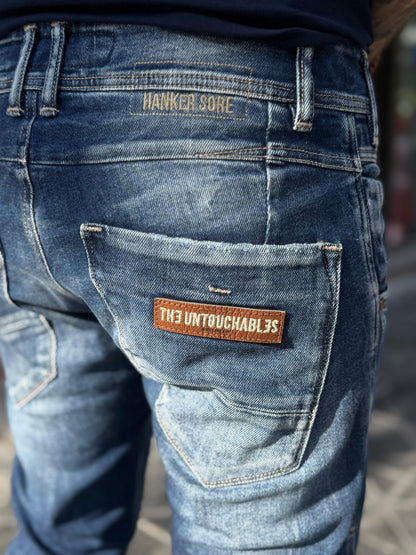 PANTALÓN VAQUERO AJUSTADO SKINNY "EKIM" - AZUL - THE UNTOUCHABLES | THE-2247