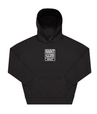 SUDADERA CON CAPUCHA "GOTHIC" - NEGRO - SAINT DEPT