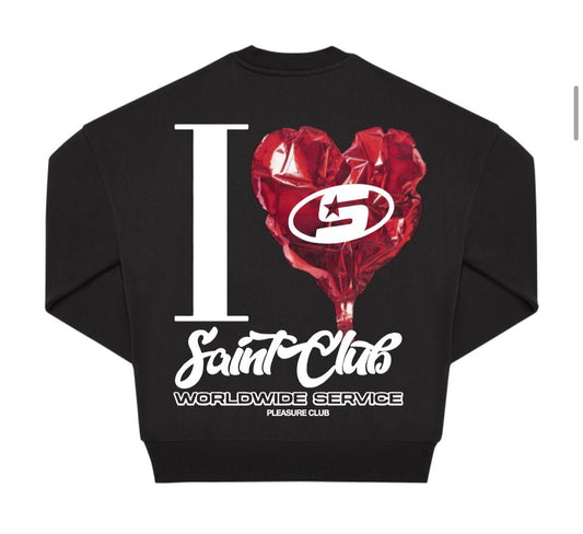 SUDADERA "BALLOON" - NEGRO - SAINT DEPT