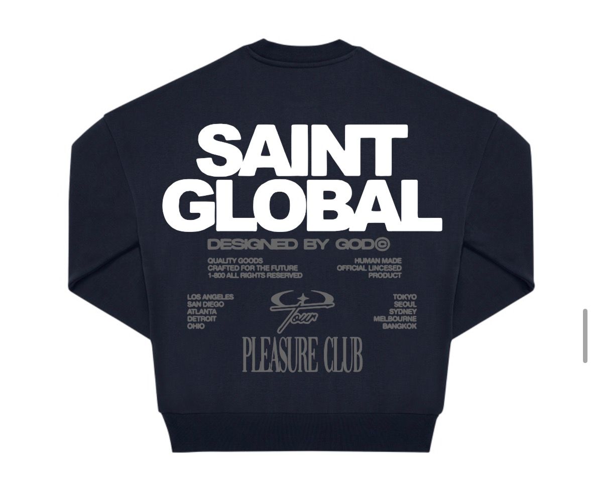 SUDADERA "GLOBAL" - AZUL MARINO - SAINT DEPT