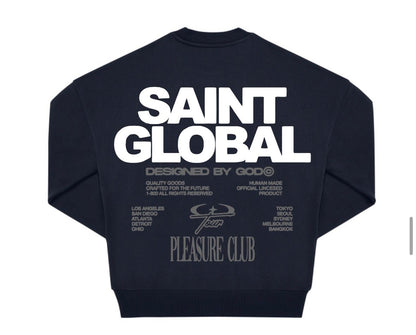 SUDADERA "GLOBAL" - AZUL MARINO - SAINT DEPT