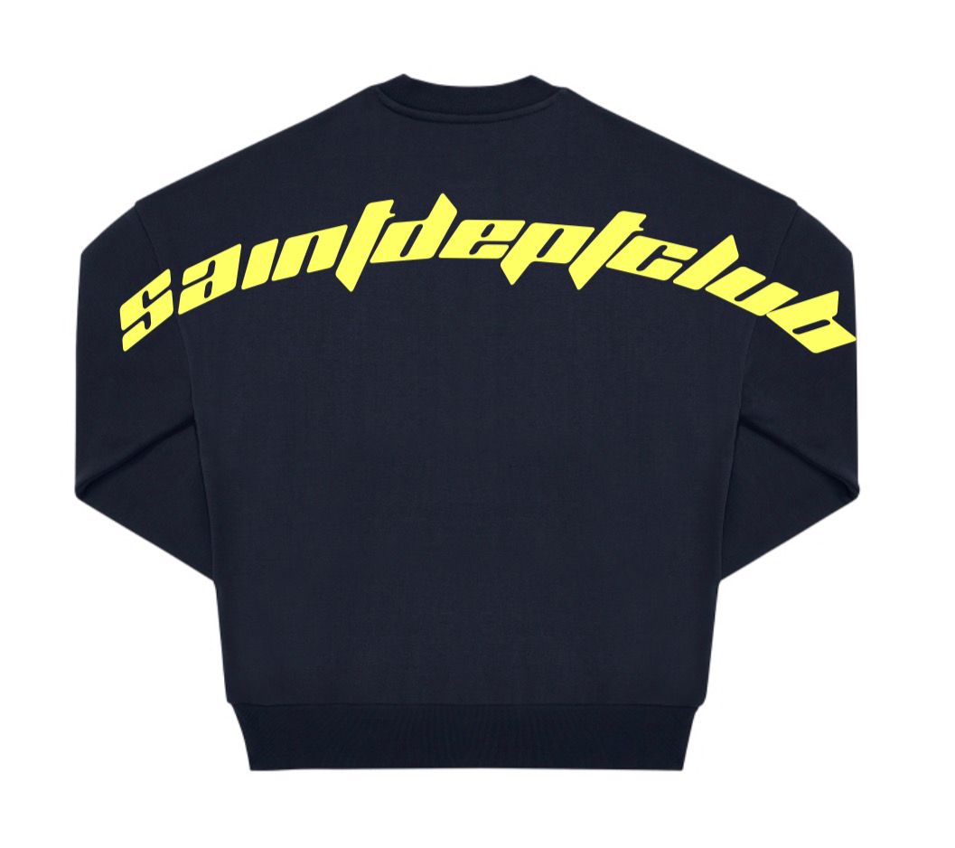 SUDADERA "BACK LOGO" - AZUL MARINO - SAINT DEPT