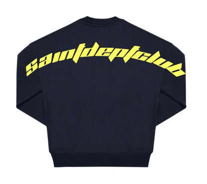 SUDADERA "BACK LOGO" - AZUL MARINO - SAINT DEPT