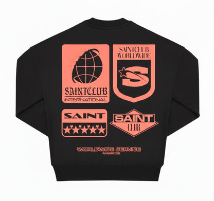 SUDADERA "MULTILOG" - NEGRO - SAINT DEPT