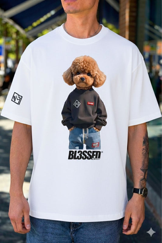 CAMISETA "CANICHE" - BLANCO - BLESSED BRAND