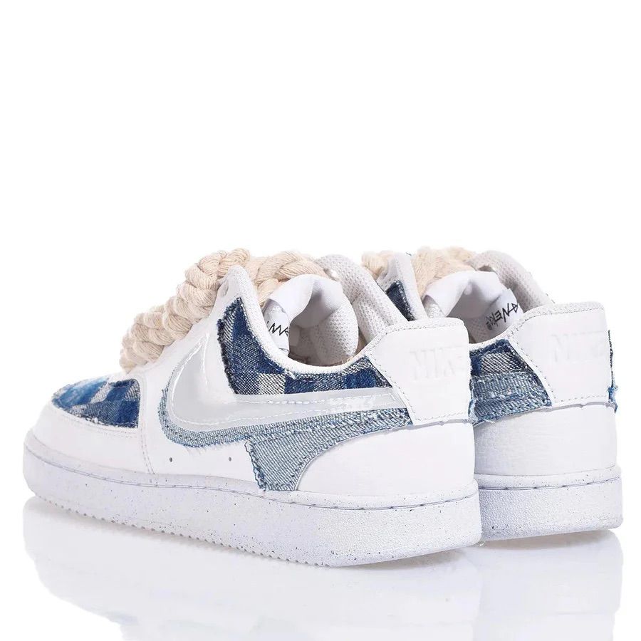 ZAPATILLAS NIKE COURT VISIÓN "DENIM CHECK" - BLANCO - NIKE | 2.0000000268