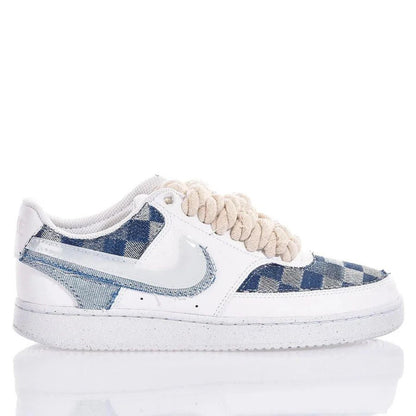 ZAPATILLAS NIKE COURT VISIÓN "DENIM CHECK" - BLANCO - NIKE | 2.0000000268