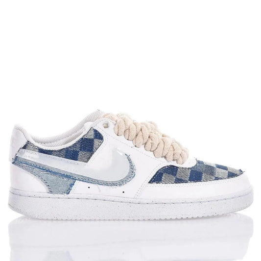 ZAPATILLAS NIKE COURT VISIÓN "DENIM CHECK" - BLANCO - NIKE | 2.0000000268