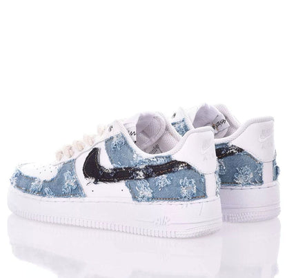 ZAPATILLAS NIKE AIR FORCE 1 "INDIGO DRILLED" - BLANCO/BEIGE - NIKE | 2.0000000112