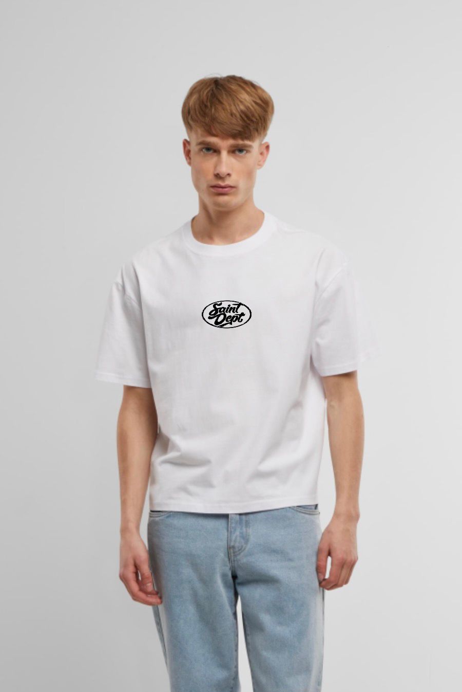 CAMISETA OVER "FRESAS" - BLANCO - SAINT DEPT