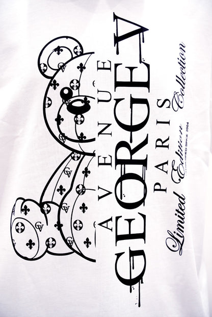 CAMISETA "HALF BEAR" - BLANCO - AVENUE GEORGE V PARIS | GV-5112