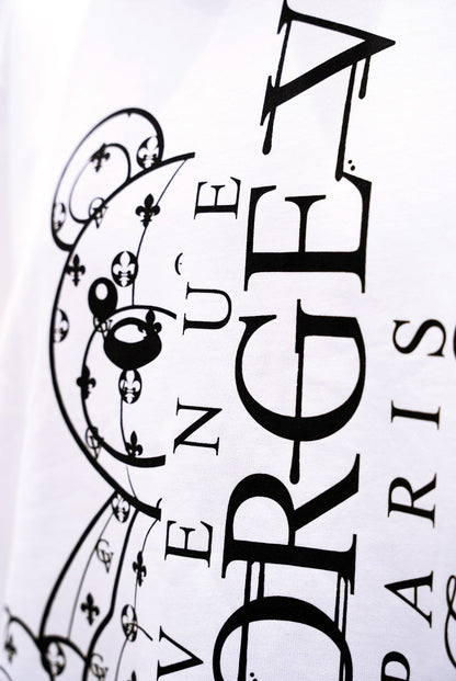 CAMISETA "HALF BEAR" - BLANCO - AVENUE GEORGE V PARIS | GV-5112