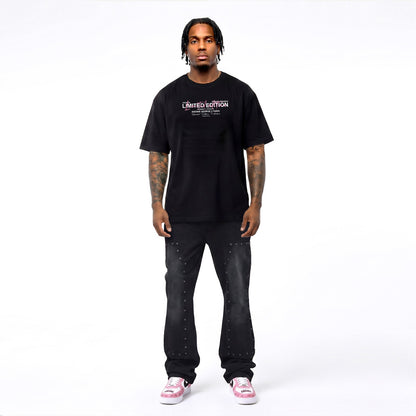 CAMISETA "FASHION BEAR" - NEGRO/ROSA - AVENUE GEORGE V PARIS | GV-5113