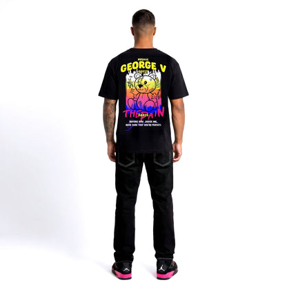 CAMISETA "THE PAIN BEAR" - NEGRO - AVENUE GEORGE V PARIS | GV-5103