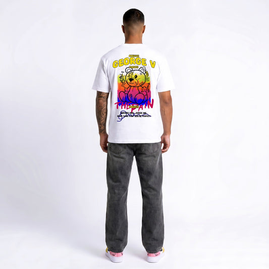 CAMISETA "THE PAIN BEAR" - BLANCO - AVENUE GEORGE V PARIS | GV-5103