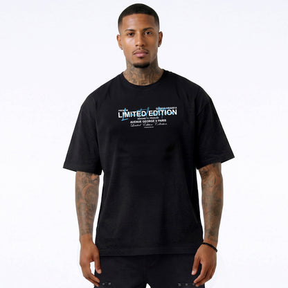 CAMISETA "FASHION BEAR" - NEGRO/AZUL - AVENUE GEORGE V PARIS | GV-5113